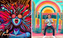 ¿Quién es el pintor de la obra en Guerrero Negro, BCS que parece sacada de Pinterest?