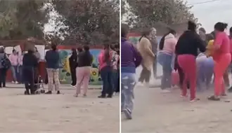 Esta riña fue provocada por padres que no quieren a una maestra con tatuajes en escuela de Durango