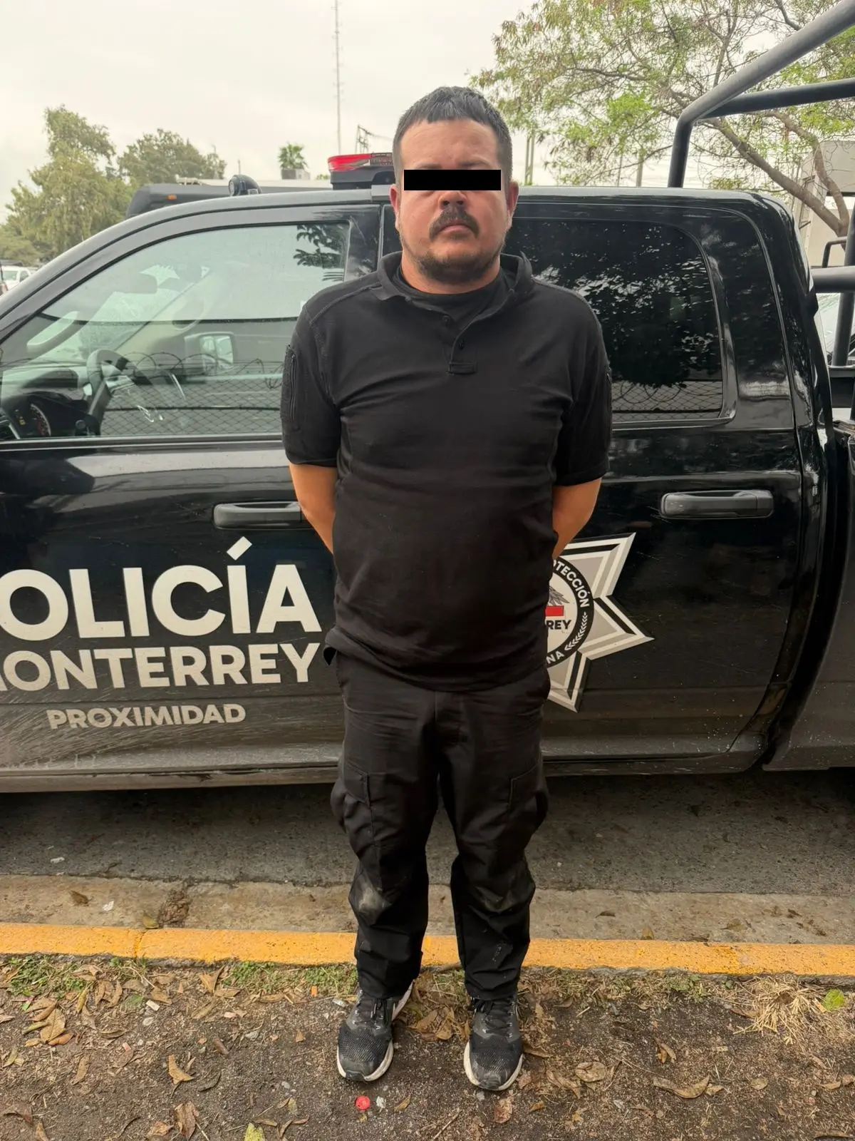 Hombre detenido es identificado como Mario G., de 35 años Foto: Policía de Monterrey