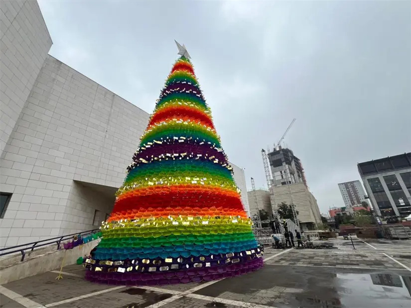 El encendido del pino en 3 Museos este año se iluminará con la magia de El Cascanueces, un evento único. Foto: Vianca Treviño