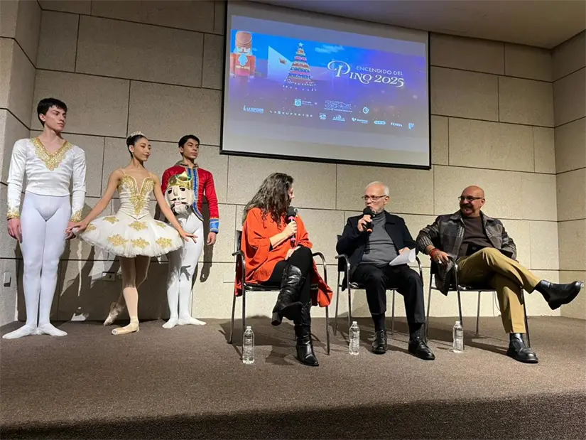 El tradicional encendido del pino en 3 Museos incluirá un espectáculo de El Cascanueces que encantará a todos los asistentes. Foto: Vianca Treviño