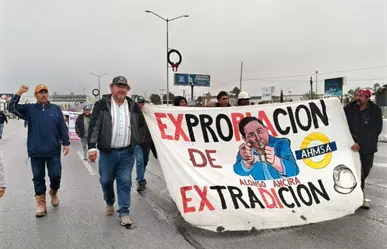 Crisis en AHMSA: trabajadores marchan en Saltillo para exigir soluciones tras casi 3 años sin respuestas