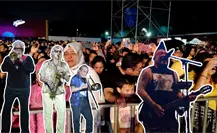Los Auténticos Decadentes y El Gran Silencio desafían a la lluvia durante su presentación en la feria Yucatán Xmatkuil 2025