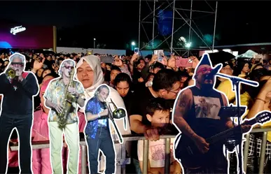 Los Auténticos Decadentes y El Gran Silencio desafían a la lluvia durante su presentación en la feria Yucatán Xmatkuil 2025