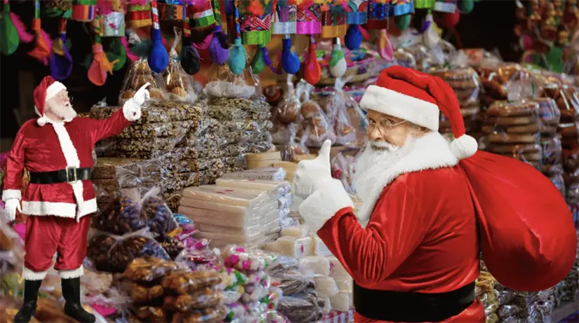 imagen recuadro Mercadito de Navidad. Foto: Canva.