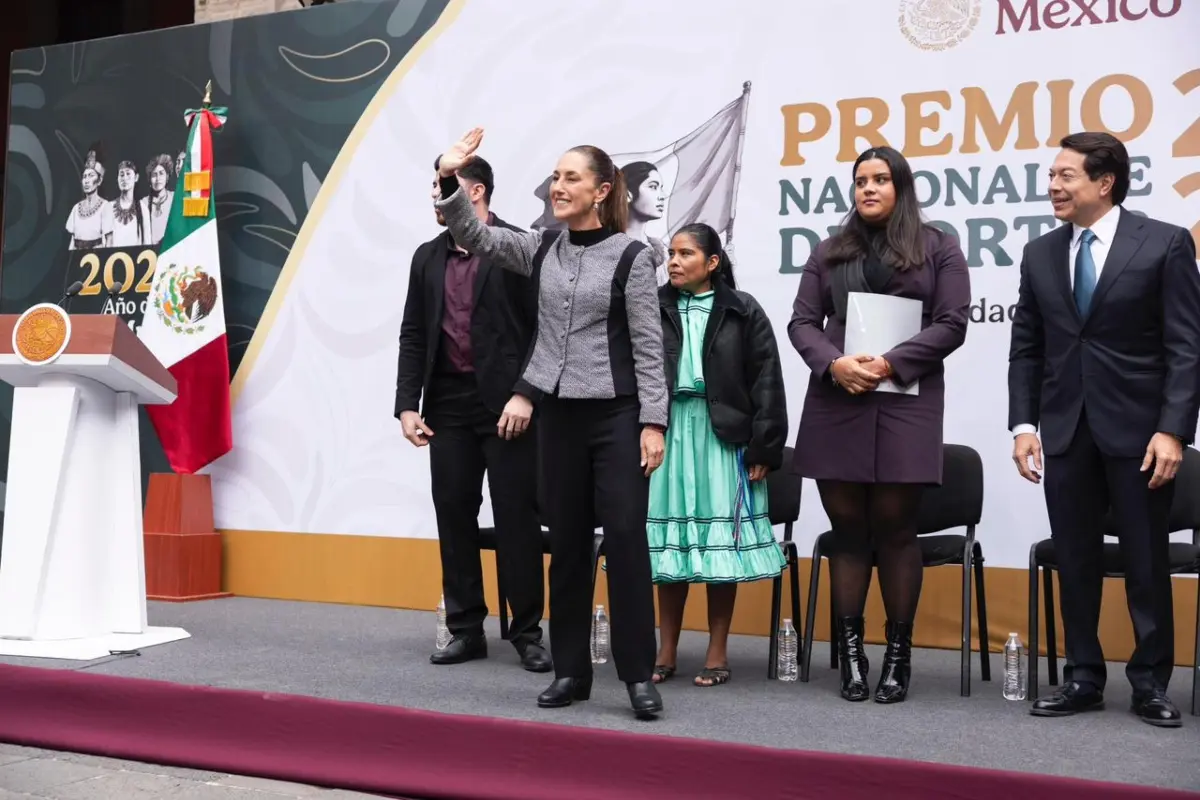 Claudia Sheinbaum en el Premio Nacional del Deporte Foto: Gobierno de México