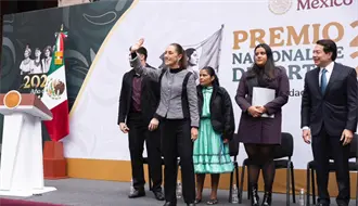 Claudia Sheinbaum sostiene reformas al agua y reitera apoyo directo a productores