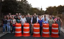 David de la Peña entrega dos obras claves en la comunidad de San Pedro, en Santiago