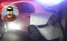 VIDEO| Cámaras de seguridad captan persecución y choque de conductor detenido en San Pedro