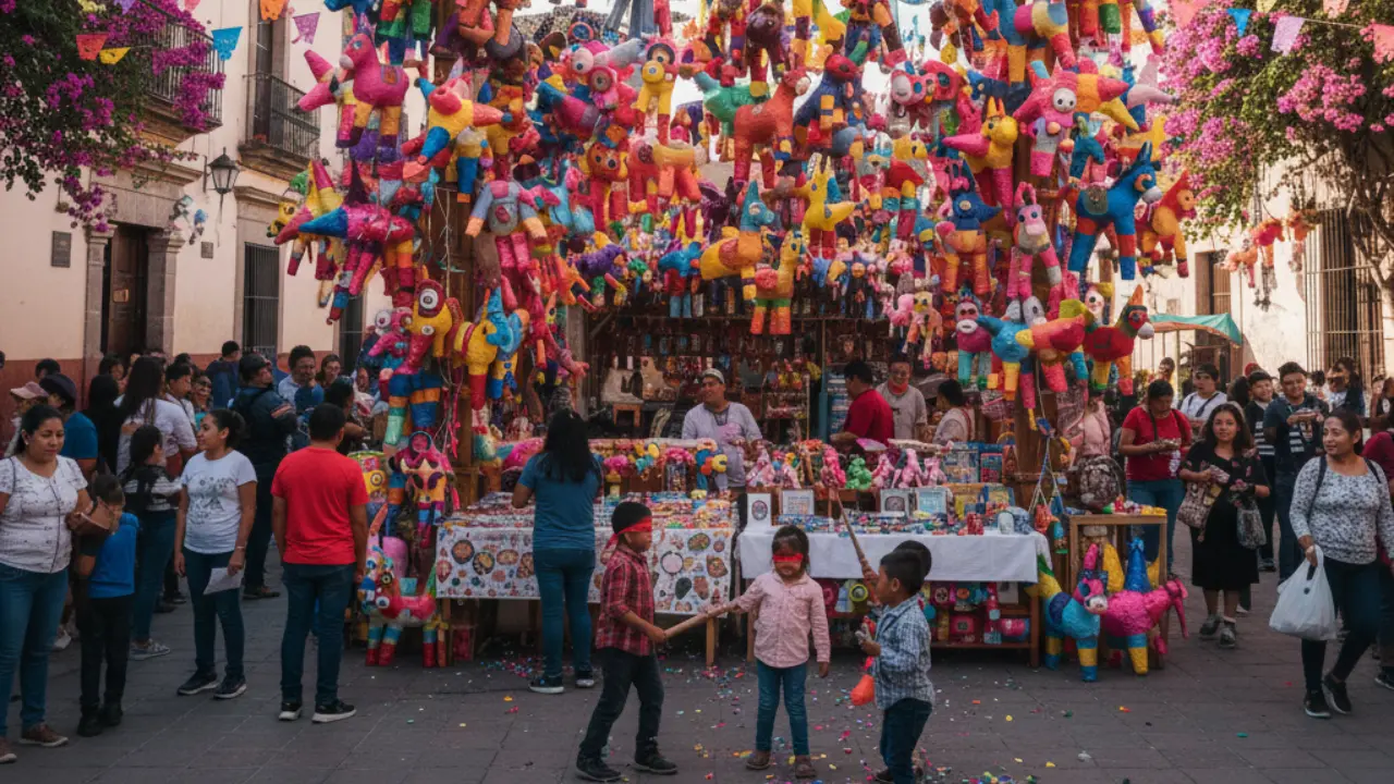 Venta de Piñatas en Naucalpan | Foto: Gemini IA