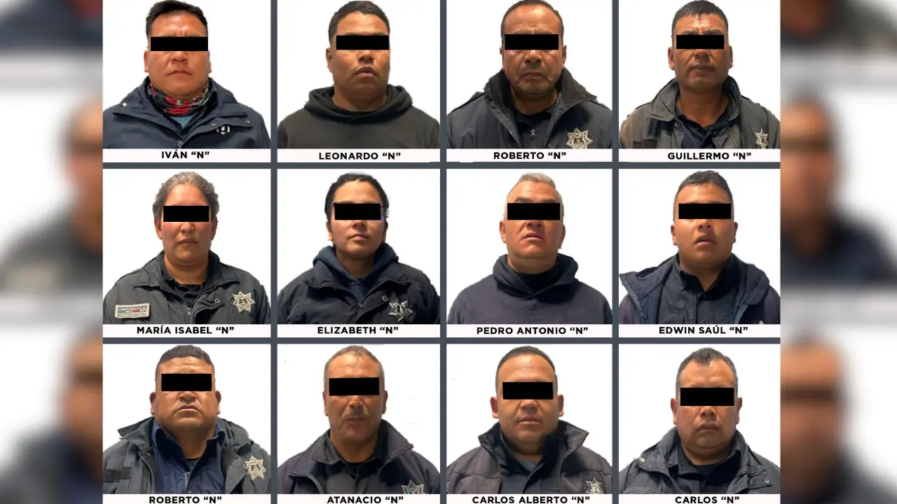 12 Policías municipales detenidos por la Fiscalía del Estado de México | Fiscalía del Estado de México