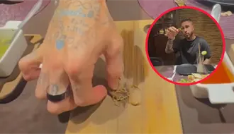 Sergio Ramos, legendaria futbolista español, se comió un alacrán de Durango