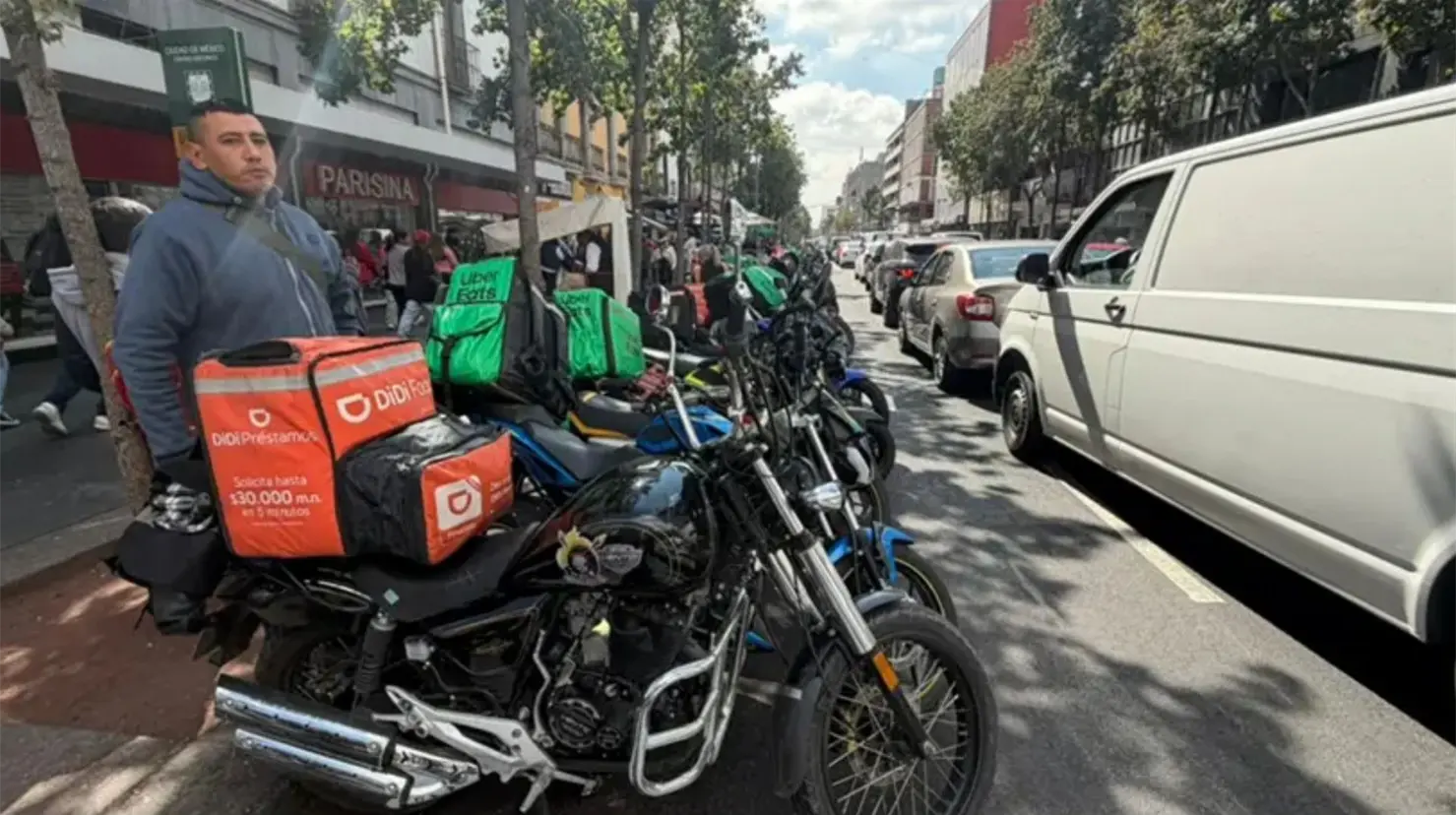 Motocicletas de plataformas digitales. Foto: Ramón Ramírez