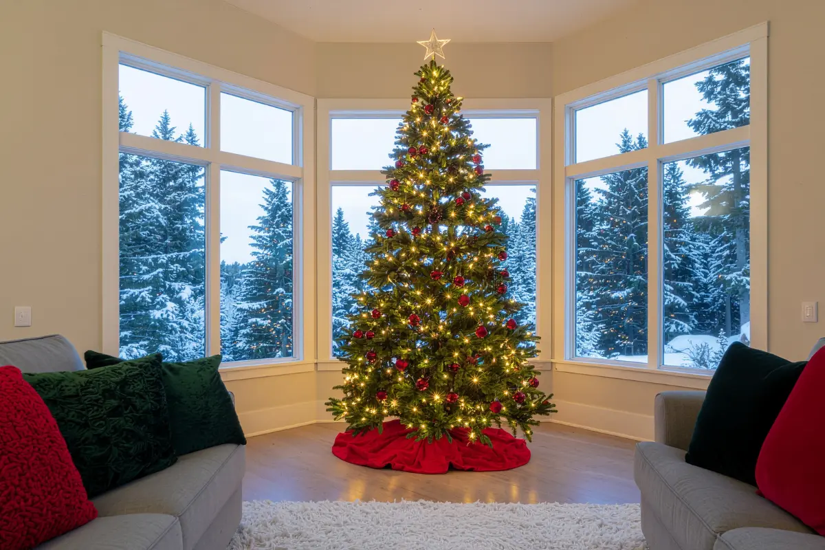 Navidad 2025: Este es el mejor lugar para colocar el pino en el hogar, según el Feng Shui. Foto: Canva