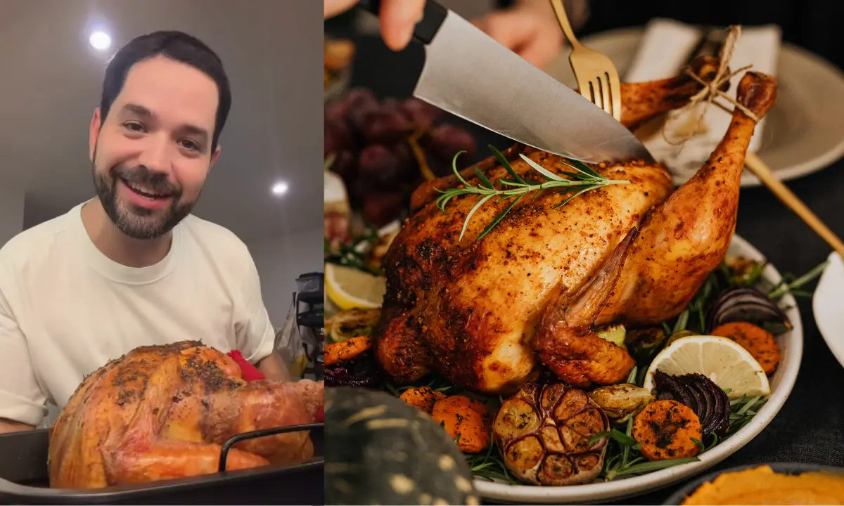El influencer yucateco Gwabir criticado por celebrar Thanksgiving en Yucatán Foto: Facebook Gwabir/Canva