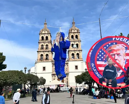 Desde Durango, manifestantes exigen que Donald Trump saque las manos de Latinoamérica