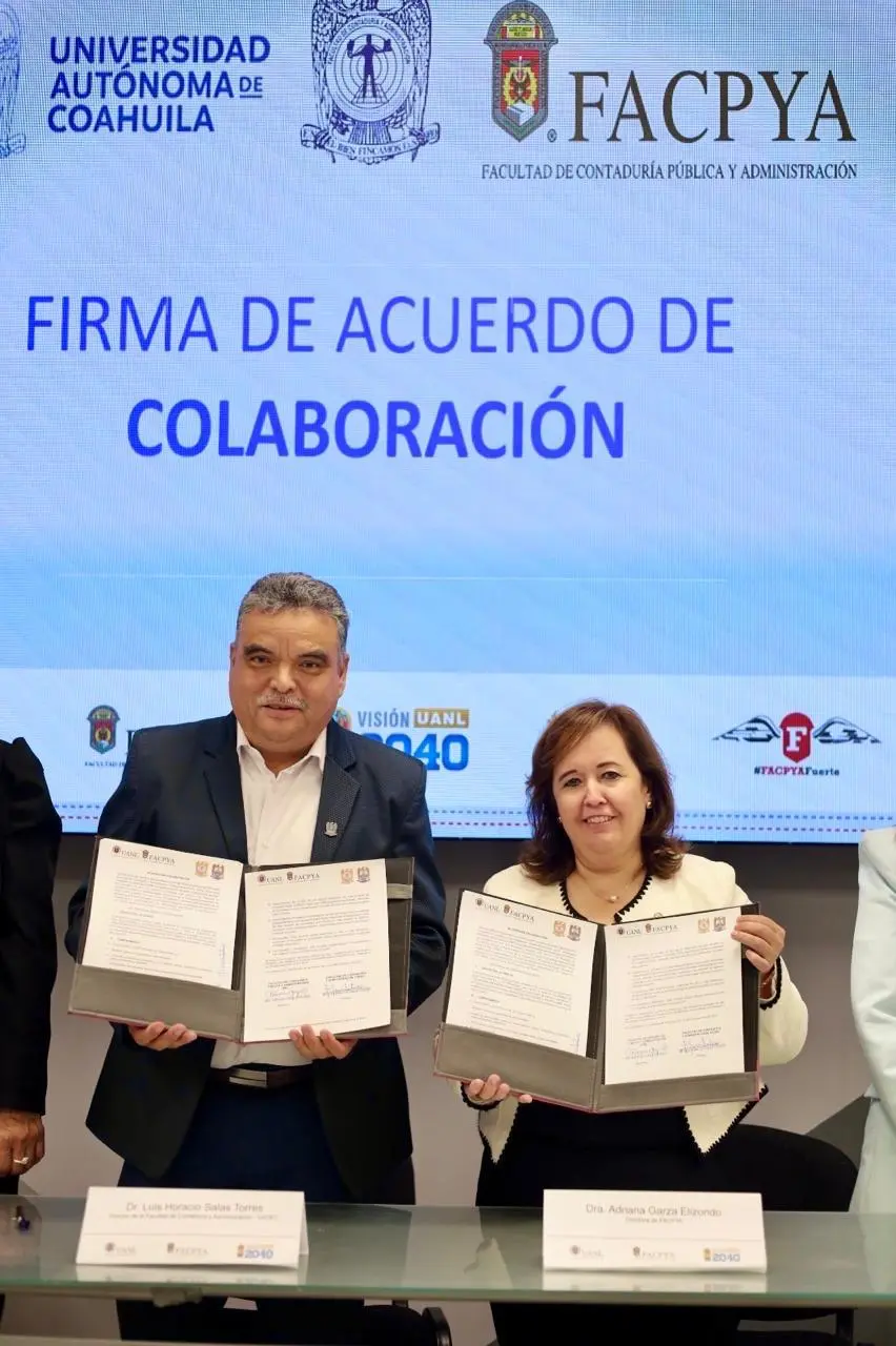 imagen recuadro Alianza con la Facultad de Contaduría y Administración de la Universidad Autónoma de Coahuila Foto: UANL