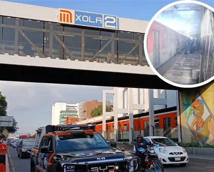 FOTOS | Humo en Línea 2 del Metro CDMX provoca desalojo de usuarios en estación Xola