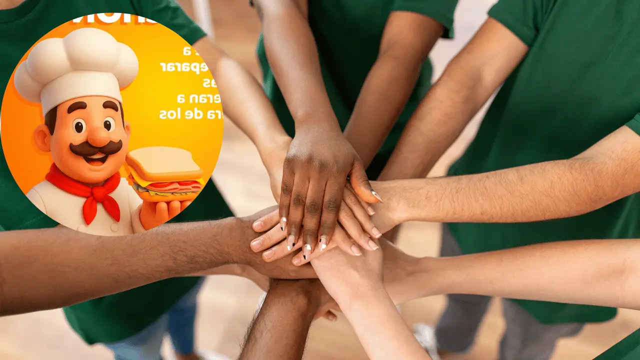 El simple acto de entregar un sándwich se convierte en un mensaje de solidaridad comunitaria. Foto: Canva.