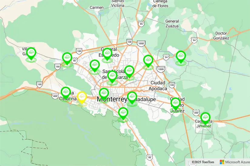 imagen recuadro El sistema de monitoreo ambiental reporta calidad del aire buena. Foto: Aire en Nuevo León