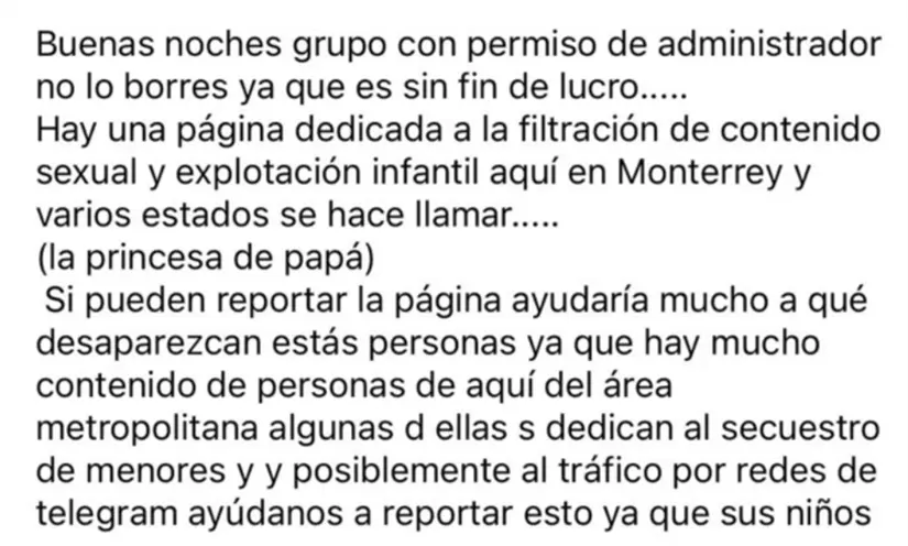 Captura de pantalla. Foto: Facebook