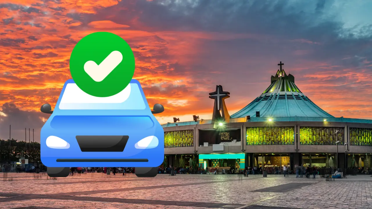 Basílica de Guadalupe en CDMX, con diseño de automóvil | Canva Pro