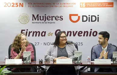 Secretaría de las Mujeres y DiDi firman convenio para impulsar movilidad con perspectiva de género