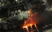 Explosión en Pesquería: así captan con dron las imágenes de la vivienda con pirotecnia