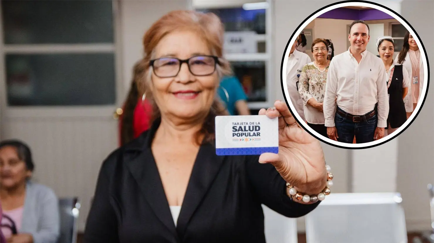 Beneficiaria de la Tarjeta de la Salud Popular impulsada por el gobernador Manolo Jiménez. (Gobierno de Coahuila)