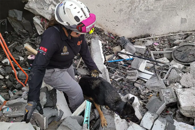 Protección Civil de Nuevo León y corporaciones estatales continúan los trabajos. Foto: PCNL