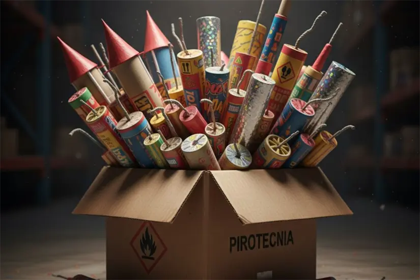 imagen recuadro Si sospechas que un vecino almacena pirotecnia, es fundamental actuar de inmediato. Foto: Imagen creada por IA