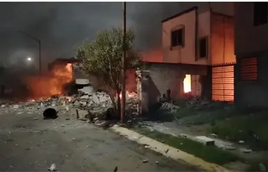 VIDEO I Se incendia casa en Pesquería, Nuevo León; reportan explosión de pirotecnia