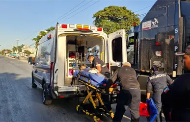 Se apaga su moto y termina arrollado por un tráiler, así fue el grave accidente en la Umán–Mérida