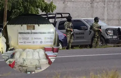 Marina y Fuerzas federales realizan amplio decomiso de armas y droga en Sinaloa