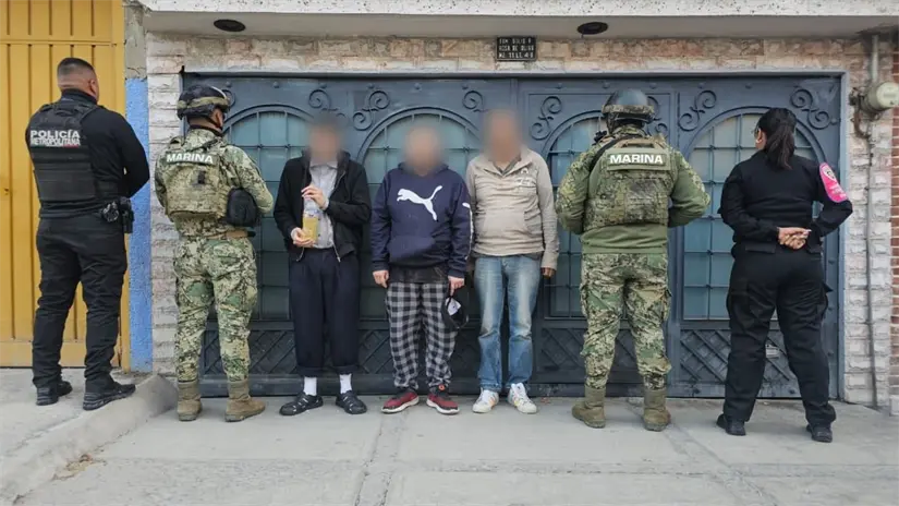 Detenidos durante operativo del Edomex. | Foto: Especiales