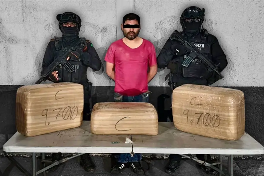 Aseguran más de 30 kilos de droga y detienen a hombre en Anáhuac, Nuevo León