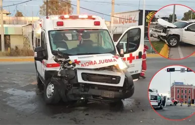 FOTOS | Chocan ambulancia de Cruz Roja y Tahoe en el bulevar Felipe Pescador de Durango