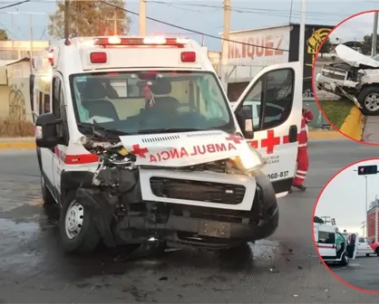 FOTOS | Chocan ambulancia de Cruz Roja y Tahoe en el bulevar Felipe Pescador de Durango