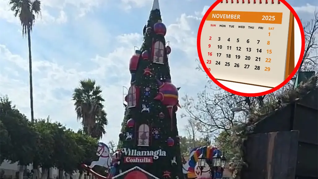 Encendido del pino de Navidad en Saltillo: cuándo, a qué hora y todo lo que debes saber