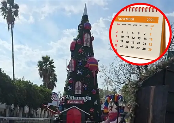 Encendido del pino de Navidad en Saltillo: cuándo, a qué hora y todo lo que debes saber