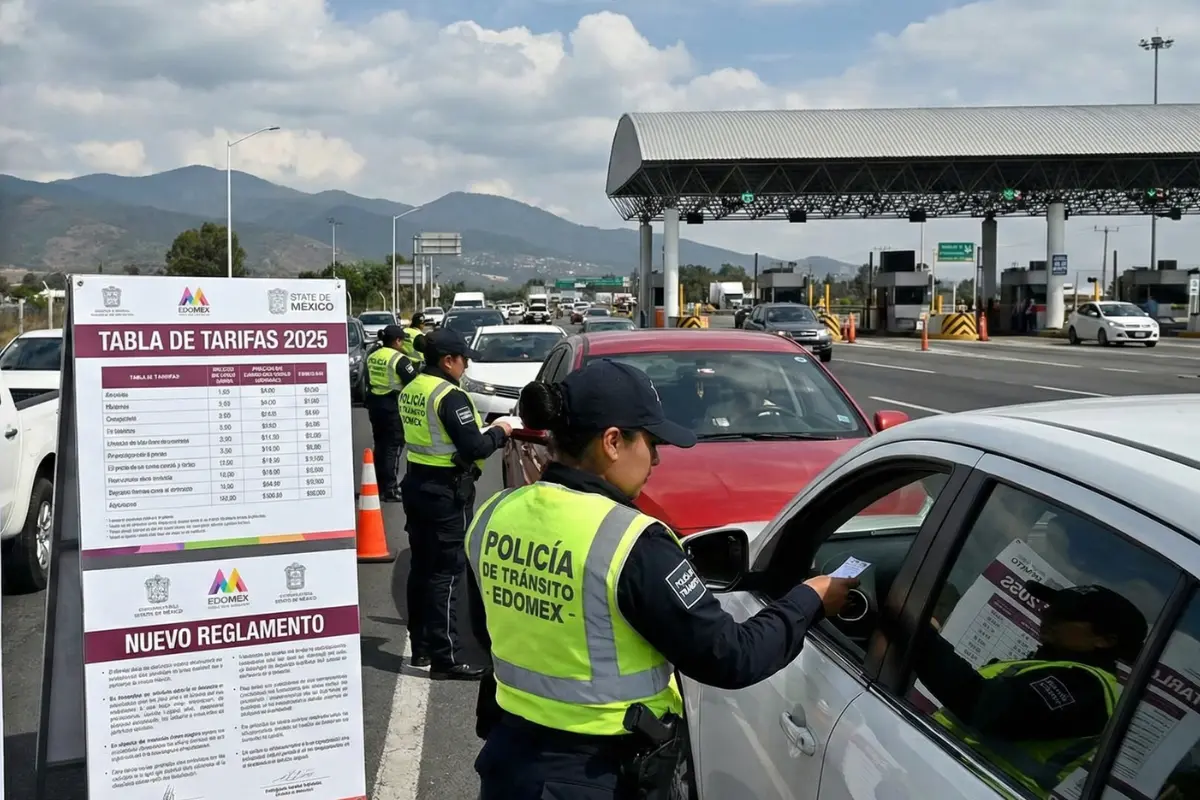 ¿Te pararon en Edomex? Si la oficial no trae este uniforme y bodycam, no te puede multar. Foto: IA