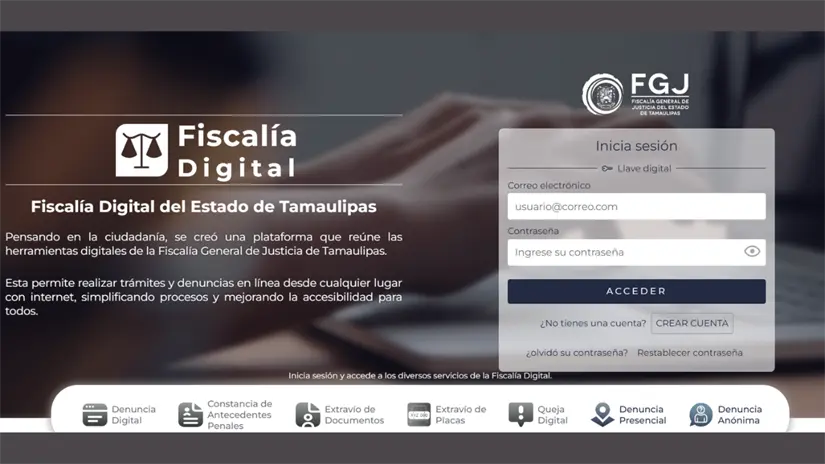 Ingresa a la página de Fiscalía Digital y obtén tu documento rápido t seguro | Foto: captura de pantalla Fiscalía Digital