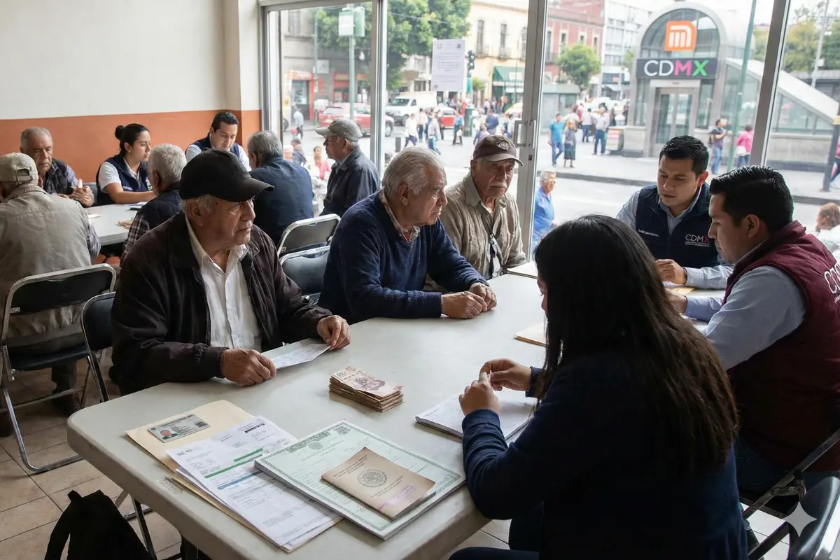 Hombres de 60 a 64 años en CDMX: requisitos para el apoyo de 3 mil pesos en 2026. Foto: IA