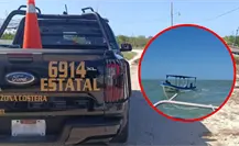 Rescatan embarcación a la deriva frente a San Crisanto; SSP Yucatán auxilia a dos tripulantes