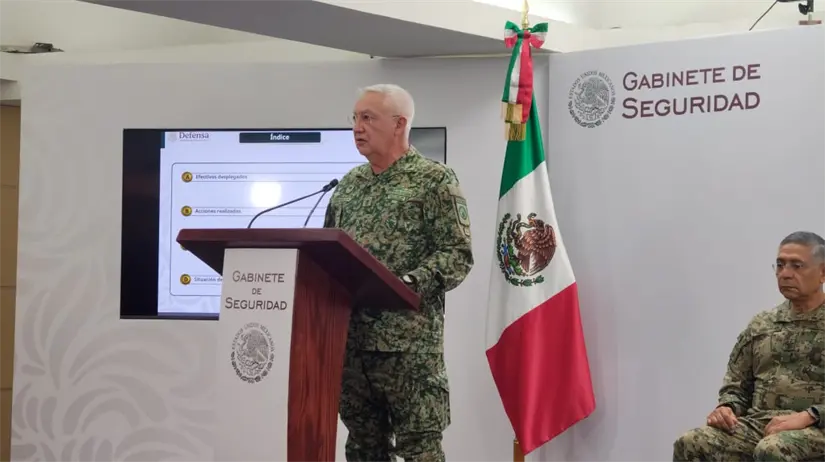 El secretario de la Defensa Nacional, Ricardo Trevilla Trejo,FOTO: Laura Ávila