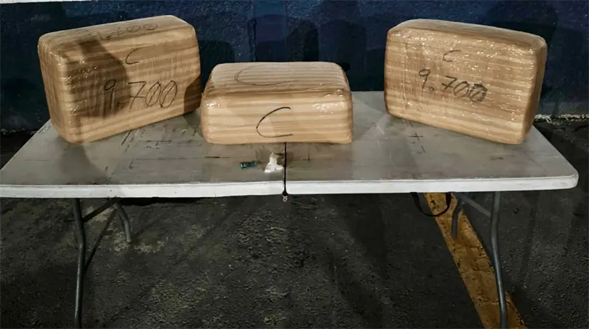 Paquetes de droga asegurada Foto: Fuerza Civil