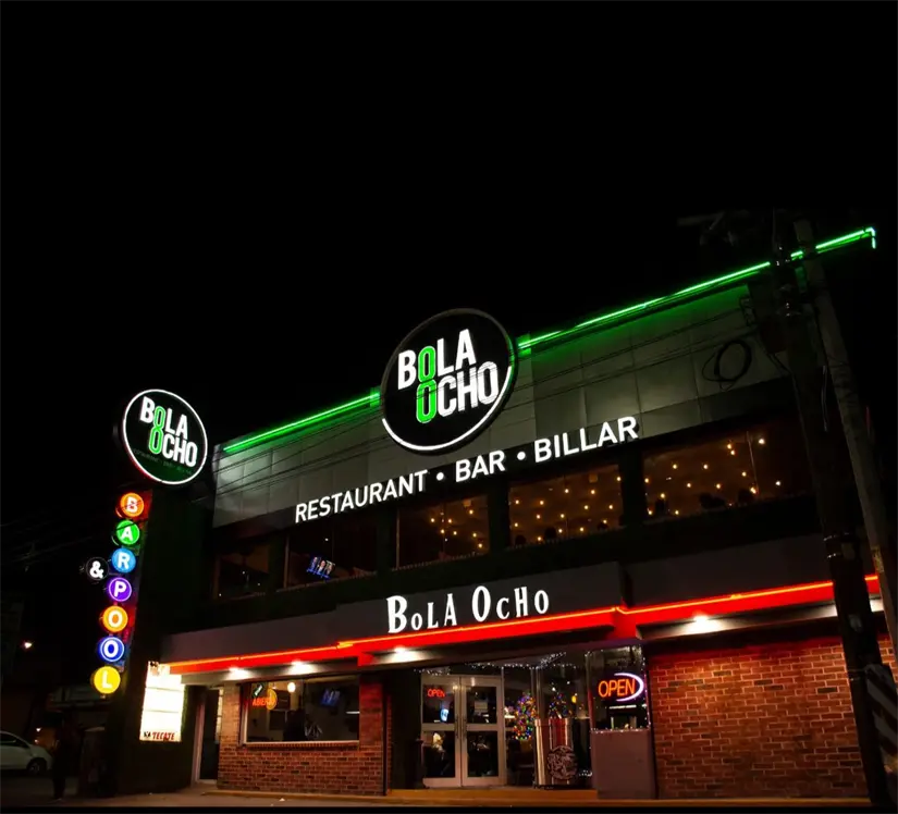 Fachada del restaurante Foto: pagina oficial Bola Ocho Restaurant