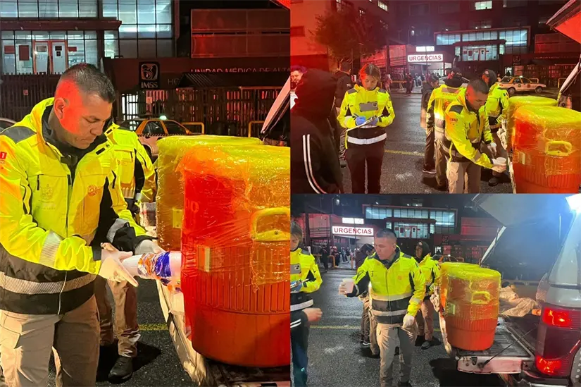 Los elementos se acercan a quienes duermen en la vía pública. Foto: Yarince Torres