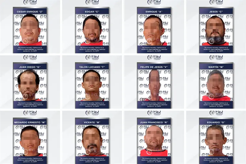 A doce personas les fueron cumplimentadas órdenes de aprehensión. Foto: FGJT