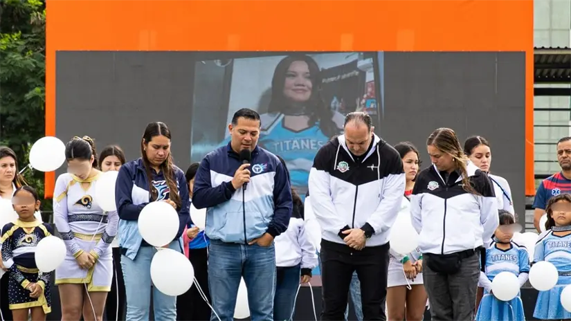 imagen recuadro Dedican palabras de despedida para la joven deportista Foto: Monterrey Football League